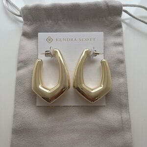 Kendra Scott Kaia Large Hoop Gold